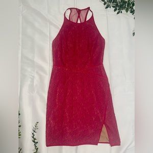BCBG MAXAZRIA Lace Dress Pink